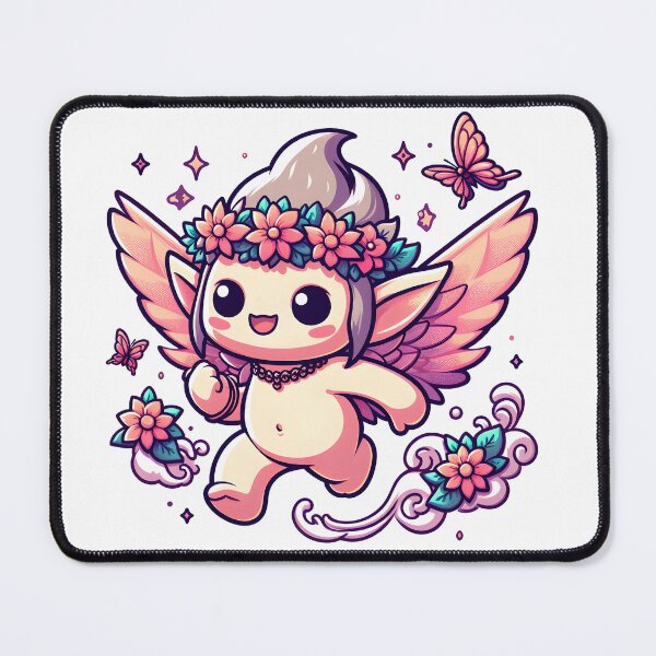 Item preview, Kawaii Dynamic Imp With Flower Necklace designed and sold by CanvasCutie.