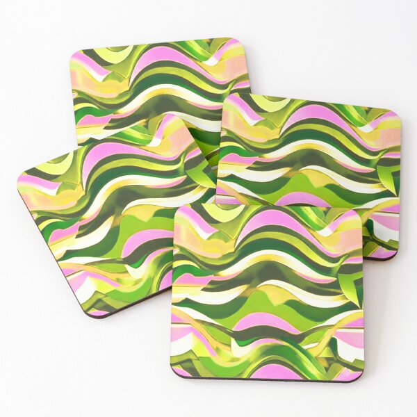 Item preview, Pink and green Modern art designed and sold by Flowersonstuff.