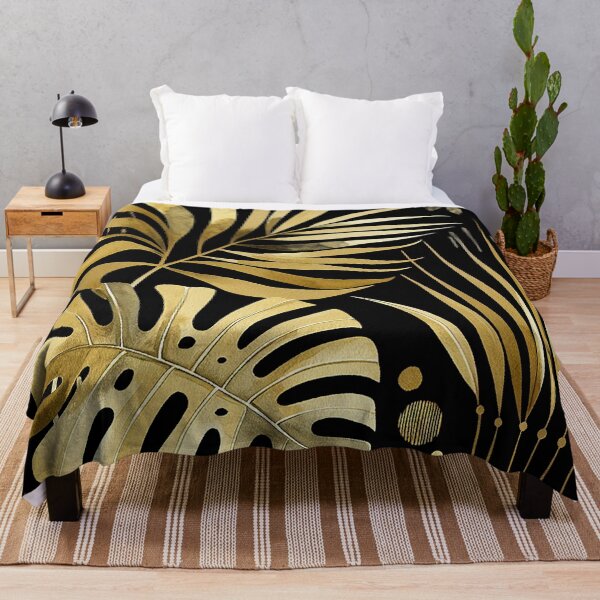 Item preview, Black and Gold Tropical Paradise designed and sold by zzz888.