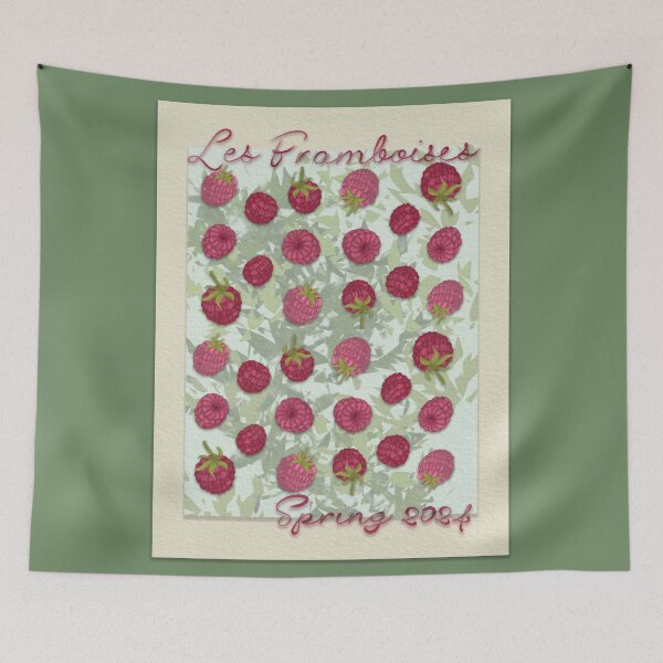 Item preview, Les Framboises de Printemps designed and sold by AdriaCaps Art & Design.
