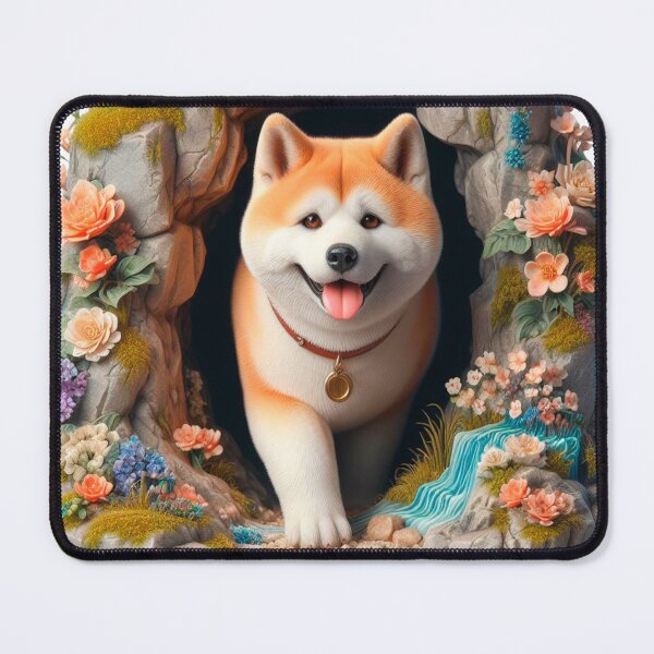 Item preview, 3d Akita Inu Pet Dog designed and sold by tomamatear.