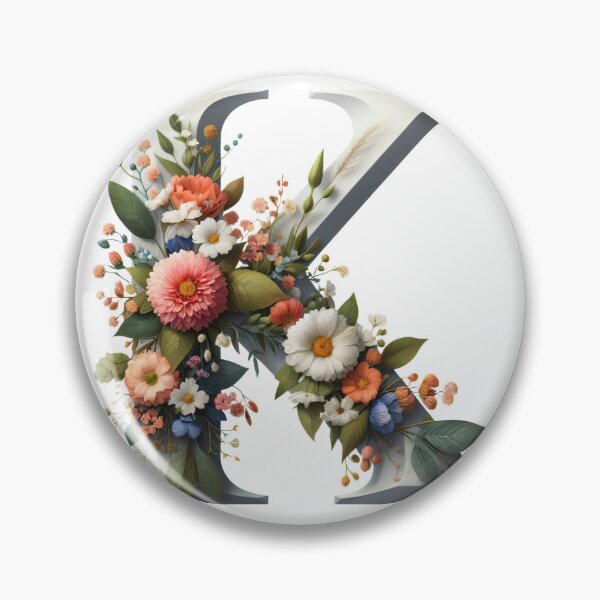 Item preview, Letter “K” containing flowers designed and sold by yeekazar.