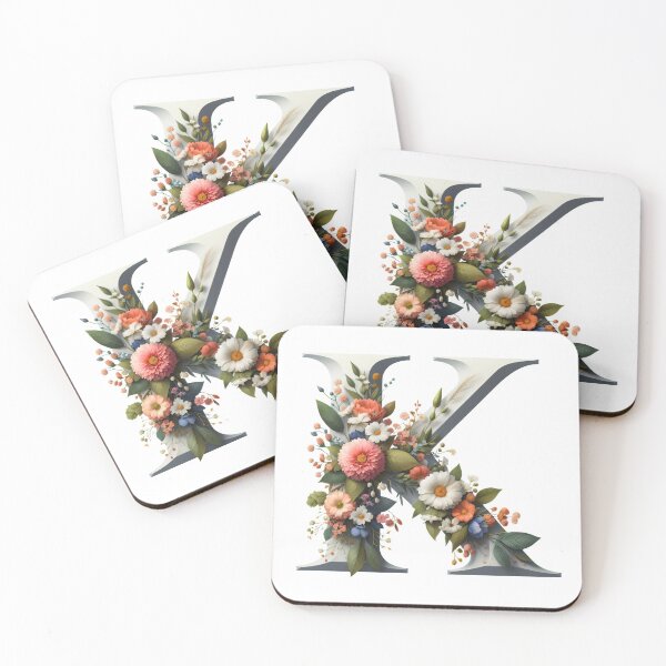 Item preview, Letter “K” containing flowers designed and sold by yeekazar.