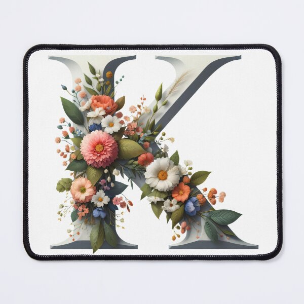 Item preview, Letter “K” containing flowers designed and sold by yeekazar.