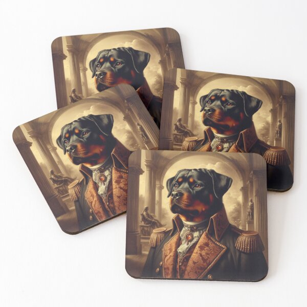 Item preview, Noble Sophistication: Dapper Rottweiler Portrait designed and sold by TDKCustoms.