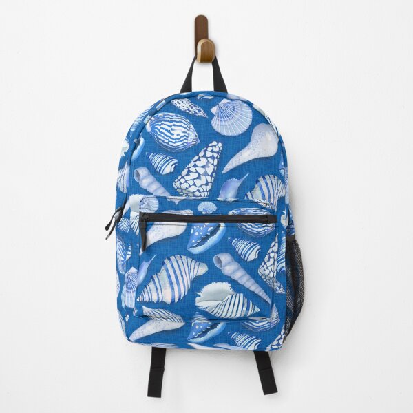 Item preview, Beachcombers treasures - seashell trove on blue designed and sold by ShellyPenko.
