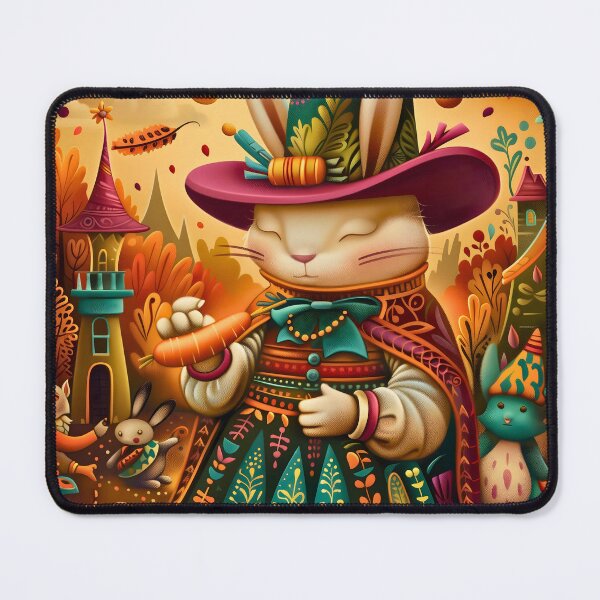 Item preview, The Carrot Conjurer: A Rabbit Wizard's Naif Enchantment designed and sold by Moisky Art.
