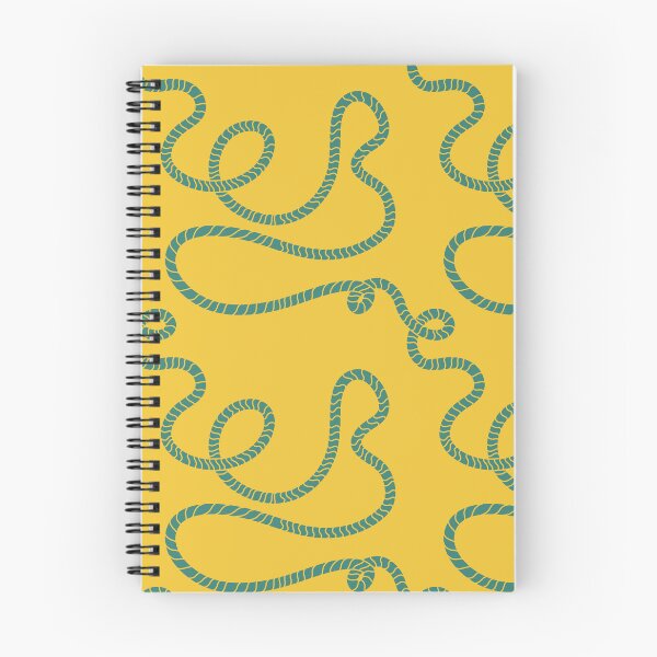 Item preview, Yellow and Teal Twisting Rope Pattern designed and sold by GraceMakes03.
