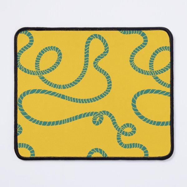 Item preview, Yellow and Teal Twisting Rope Pattern designed and sold by GraceMakes03.