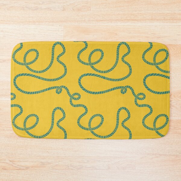 Item preview, Yellow and Teal Twisting Rope Pattern designed and sold by GraceMakes03.