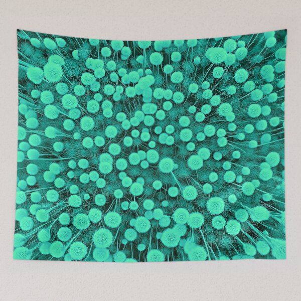 Item preview, Beautiful Dandelions - Unique Turquoise Abstract designed and sold by LangfordVenfour.