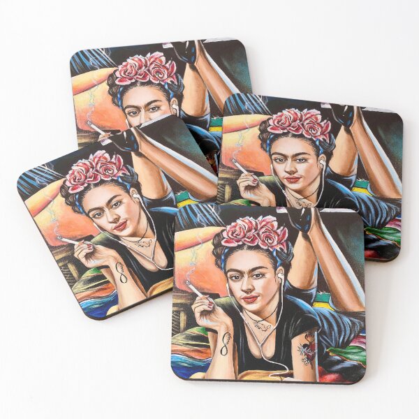 Item preview, Frida Kahlo as Uma Thurman: Pulp Fiction Artwork designed and sold by HLRArtinPopCult.