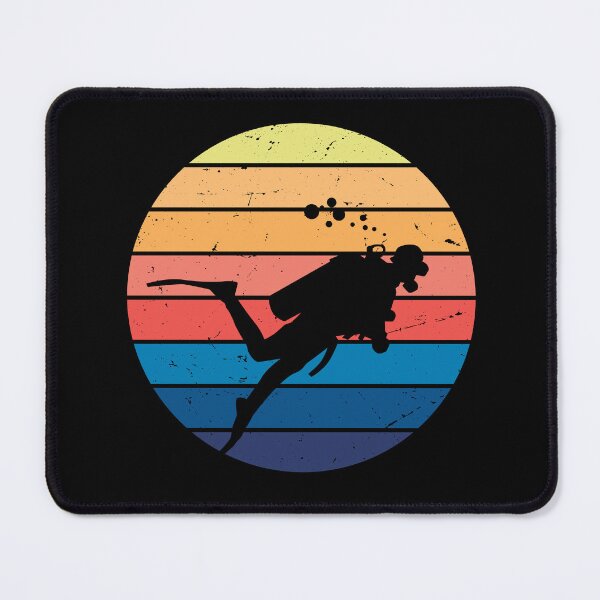 Item preview, Retro Scuba Diver Silhouette designed and sold by ffpdsgn.