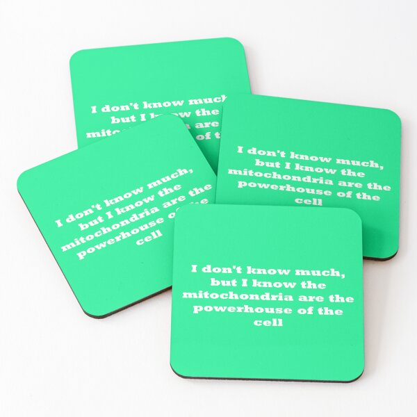 Item preview, Mitochondria (powerhouse of the cell) - green, white graphic designed and sold by Bookwormsutton.