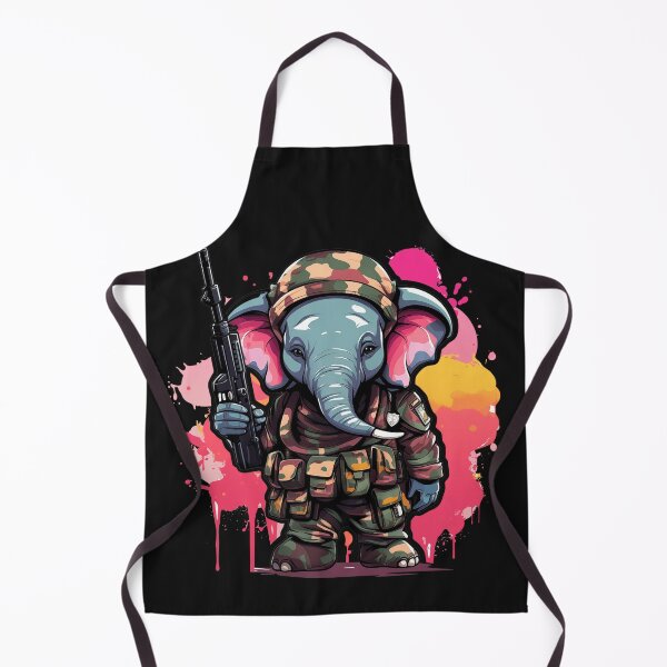 Item preview, Tactical elephant Soldier, cute Anime animal design designed and sold by slemfiskz.