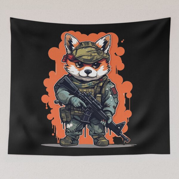 Item preview, Fox Soldier, cute anime design designed and sold by slemfiskz.