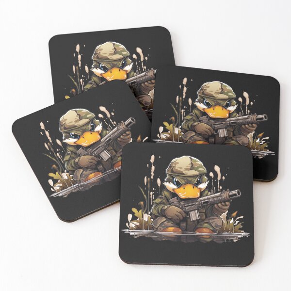 Item preview, Duck Hunter soldier, cute anime animal design designed and sold by slemfiskz.