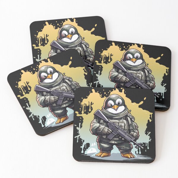 Item preview, Penguin soldier, cute anime animal design designed and sold by slemfiskz.