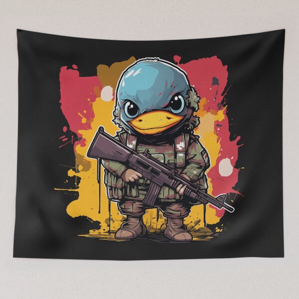 Item preview, Bird Soldier, cute anime animal design designed and sold by slemfiskz.