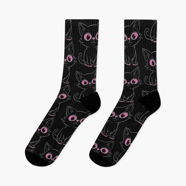 Item preview, Cute pink eyes, pink toes kitty cat, cartoon designed and sold by NobizArtwerkz.