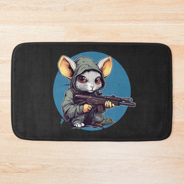 Item preview, Mouse Sniper, cute anime style design designed and sold by slemfiskz.