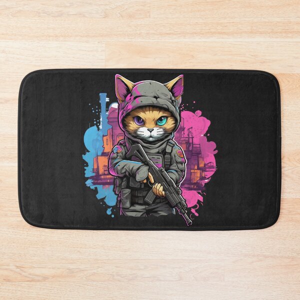 Item preview, Cat Soldier, cute anime style design designed and sold by slemfiskz.