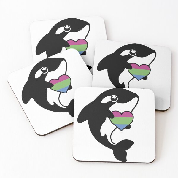 Artikelvorschau, Polysexueller Stolz-Flaggen-Orca-Killerwal entworfen und verkauft von Kay Saunders.