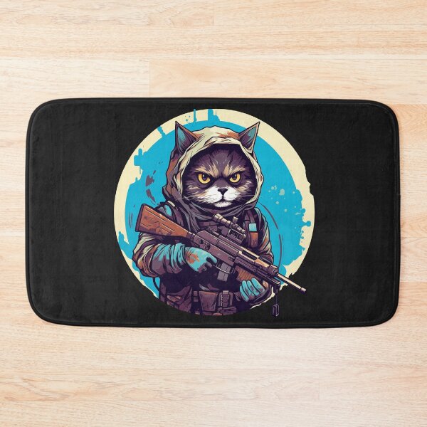 Item preview, Cat Sniper, cute anime style design designed and sold by slemfiskz.