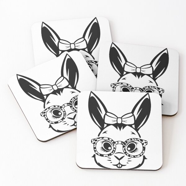 Item preview, Easter Bunny With Leopard Glasses, Easter For Girls designed and sold by ArtAlexDesign.