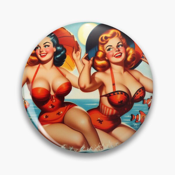 Item preview, Retro Summer Hot Pin-ups designed and sold by PulpVintage.