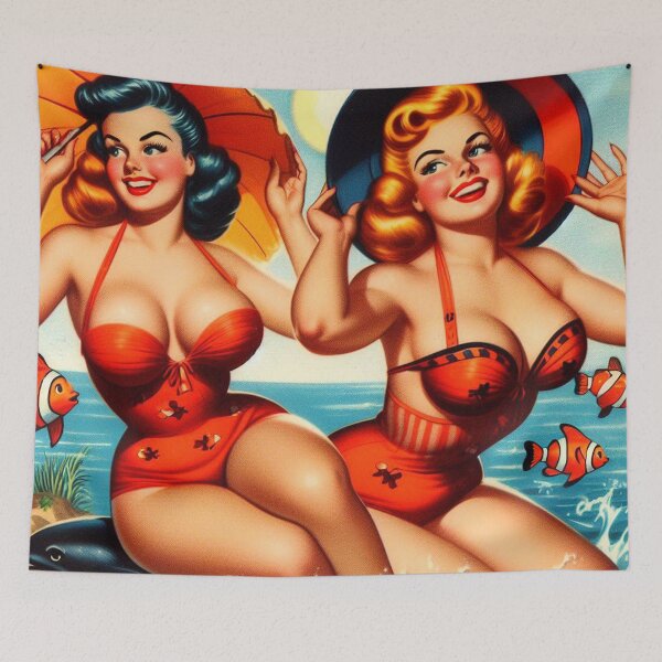 Item preview, Retro Summer Hot Pin-ups designed and sold by PulpVintage.