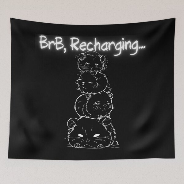 Item preview, BrB Recharging - Sad Hamsters designed and sold by ViLo-TStore.