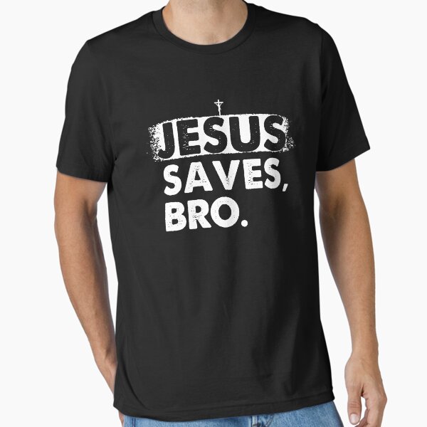 Item preview, Jesus Saves Bro Vintage Cross Christian Religious Believer designed and sold by buy-on-demand.