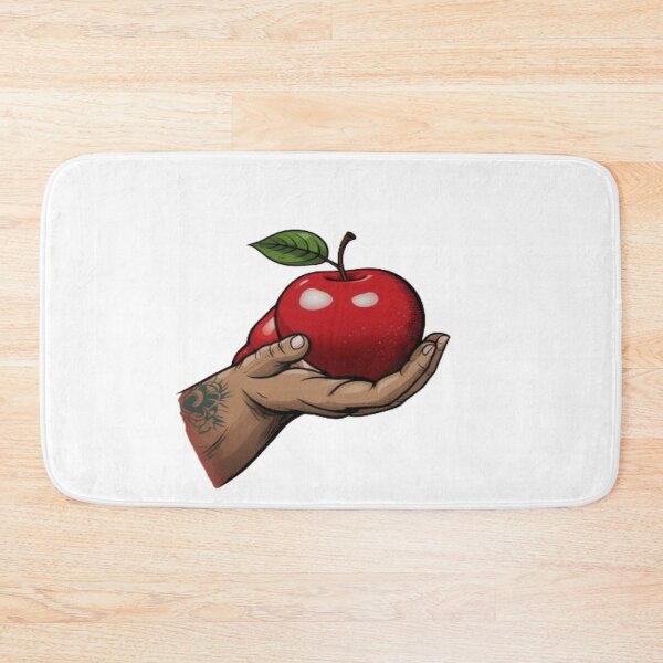 Item preview, "Expressive Love: Tattoo Style Red Apple Squeezed by Hand - Unique Artwork" designed and sold by SSulatul101.