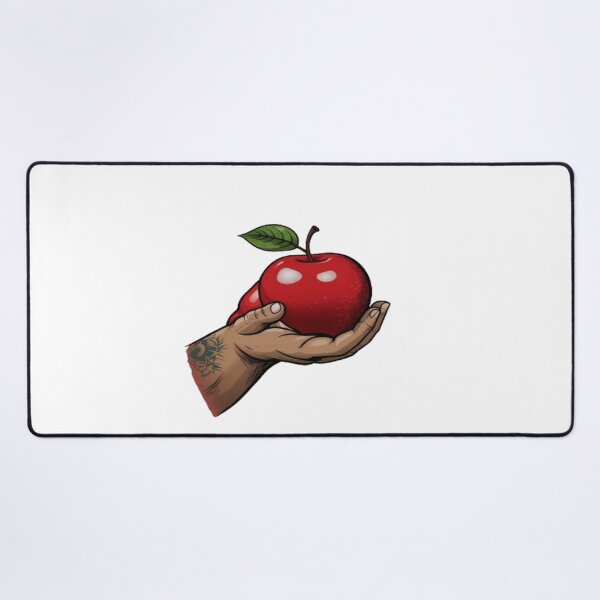 Item preview, "Expressive Love: Tattoo Style Red Apple Squeezed by Hand - Unique Artwork" designed and sold by SSulatul101.