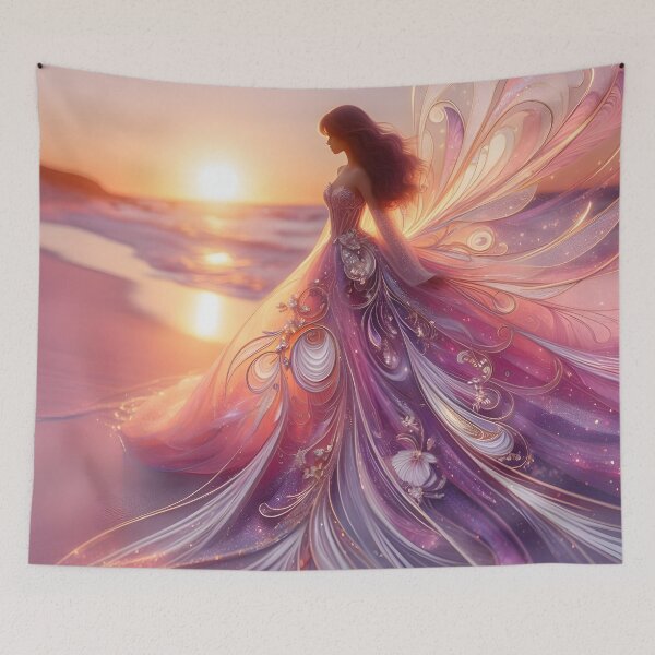 Item preview, Lady at Sunset in Lilac Hues designed and sold by ki-mer-a.