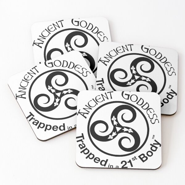 Item preview, Celtic Triqueta (Black) with Ancient Goddess Slogan designed and sold by Karen O'Maxfield.