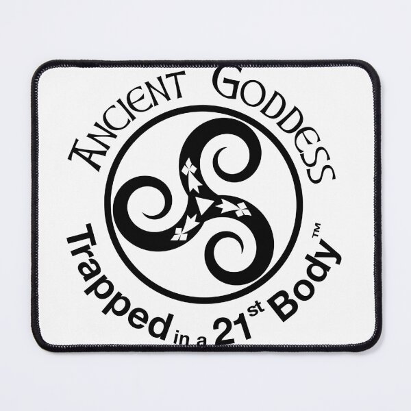 Item preview, Celtic Triqueta (Black) with Ancient Goddess Slogan designed and sold by Karen O'Maxfield.