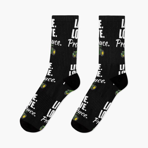 Item preview, Live, love, produce. No farmers no food, funny saying or quote for farmer man lifestyle designed and sold by NBSStore.