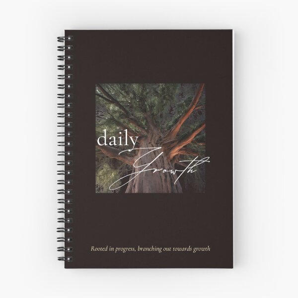 Item preview, Daily Growth Journal, Tree Notebook designed and sold by RMP-Designs.