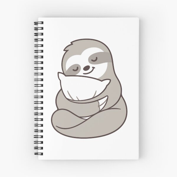 Item preview, Cute sleepy sloth hugging pillow designed and sold by irmirx.