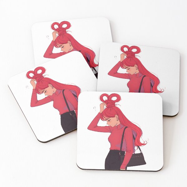 Item preview, Wondering Redhead Manga Girl designed and sold by CoolMantras.