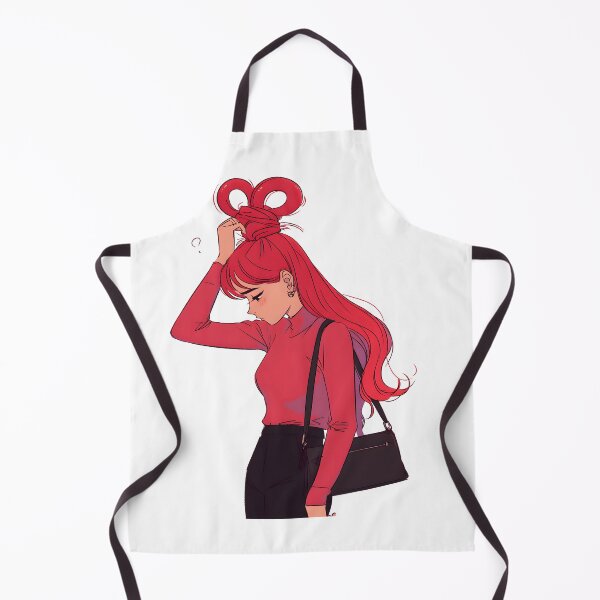 Item preview, Wondering Redhead Manga Girl designed and sold by CoolMantras.