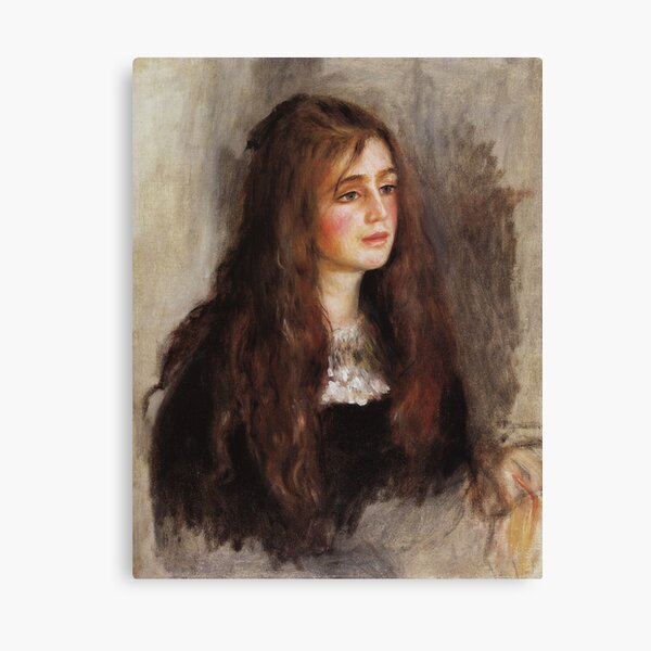 Portrait of Julie Manet-Pierre-Auguste Renoir Canvas Print