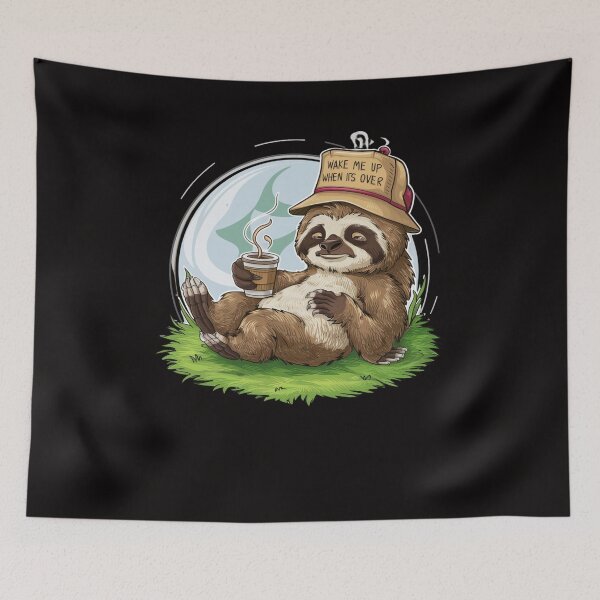 Item preview, Copy of Copy of Lazy sleeping sloth designed and sold by Endless Projects.