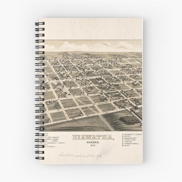 Item preview, Hiawatha, Kansas (1879) designed and sold by allhistory.