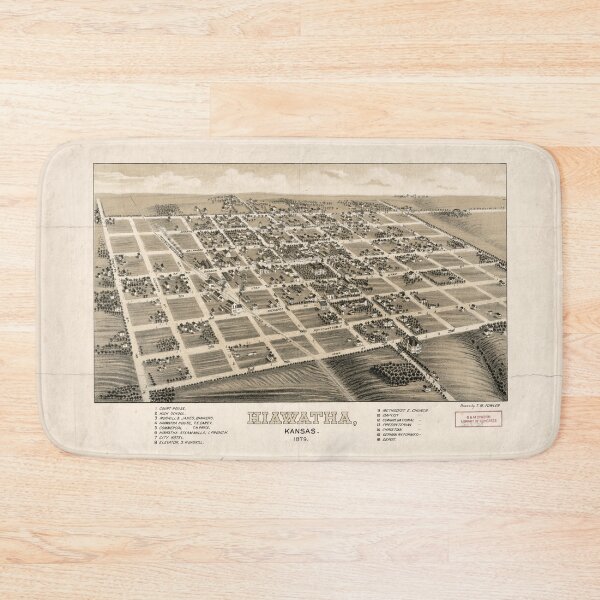 Item preview, Hiawatha, Kansas (1879) designed and sold by allhistory.