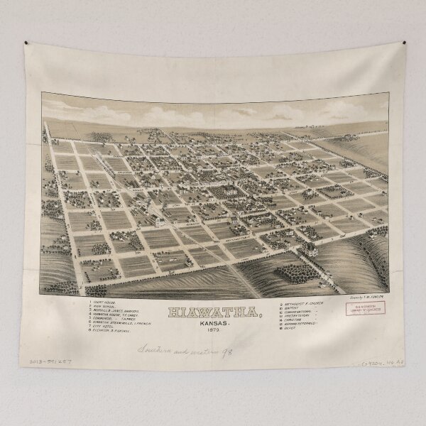 Item preview, Hiawatha, Kansas (1879) designed and sold by allhistory.