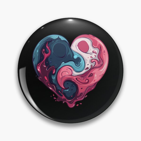 Item preview, Cool heart on patches Sticker designed and sold by S-ZYBI.