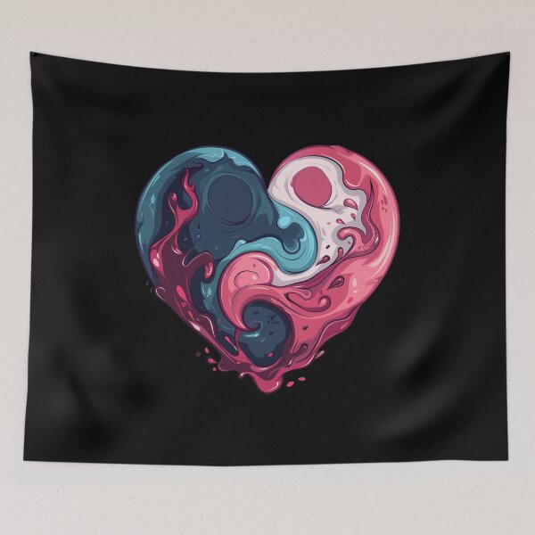 Item preview, Cool heart on patches Sticker designed and sold by S-ZYBI.